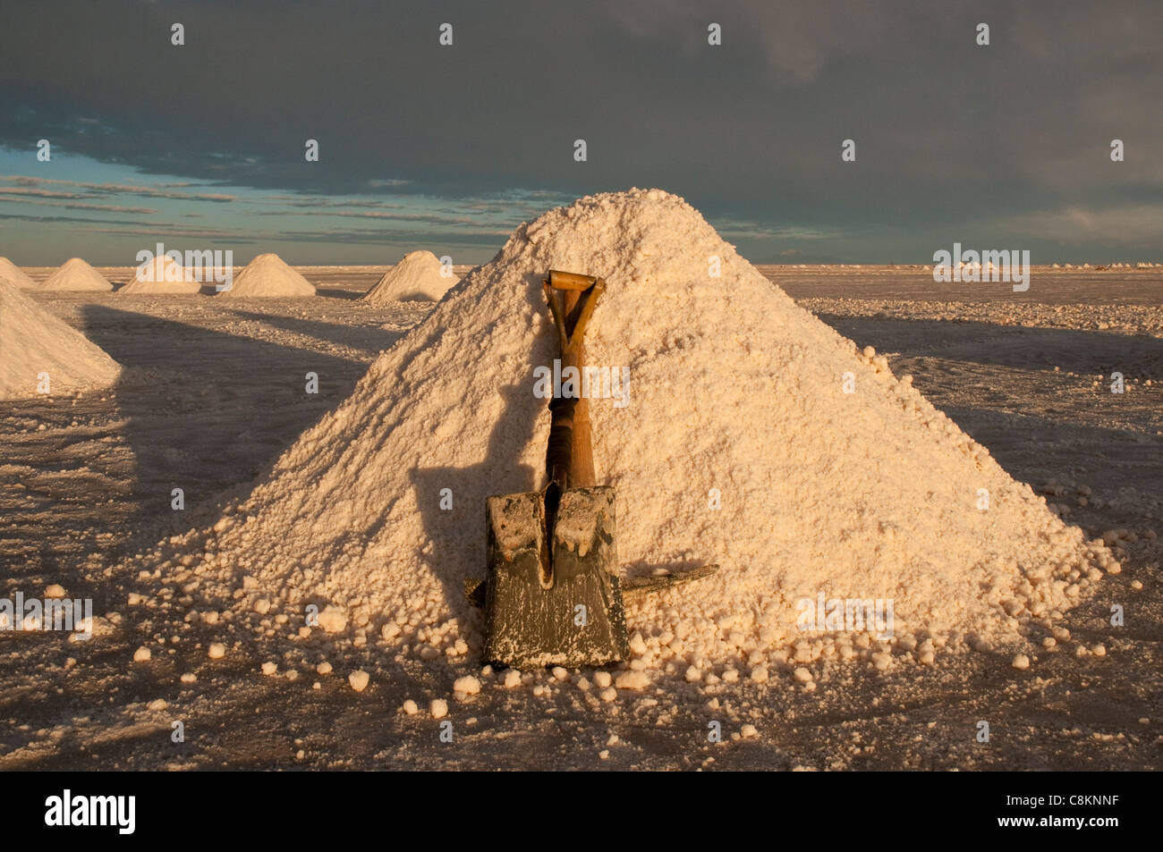 Uyuni salt flat Stock Photo