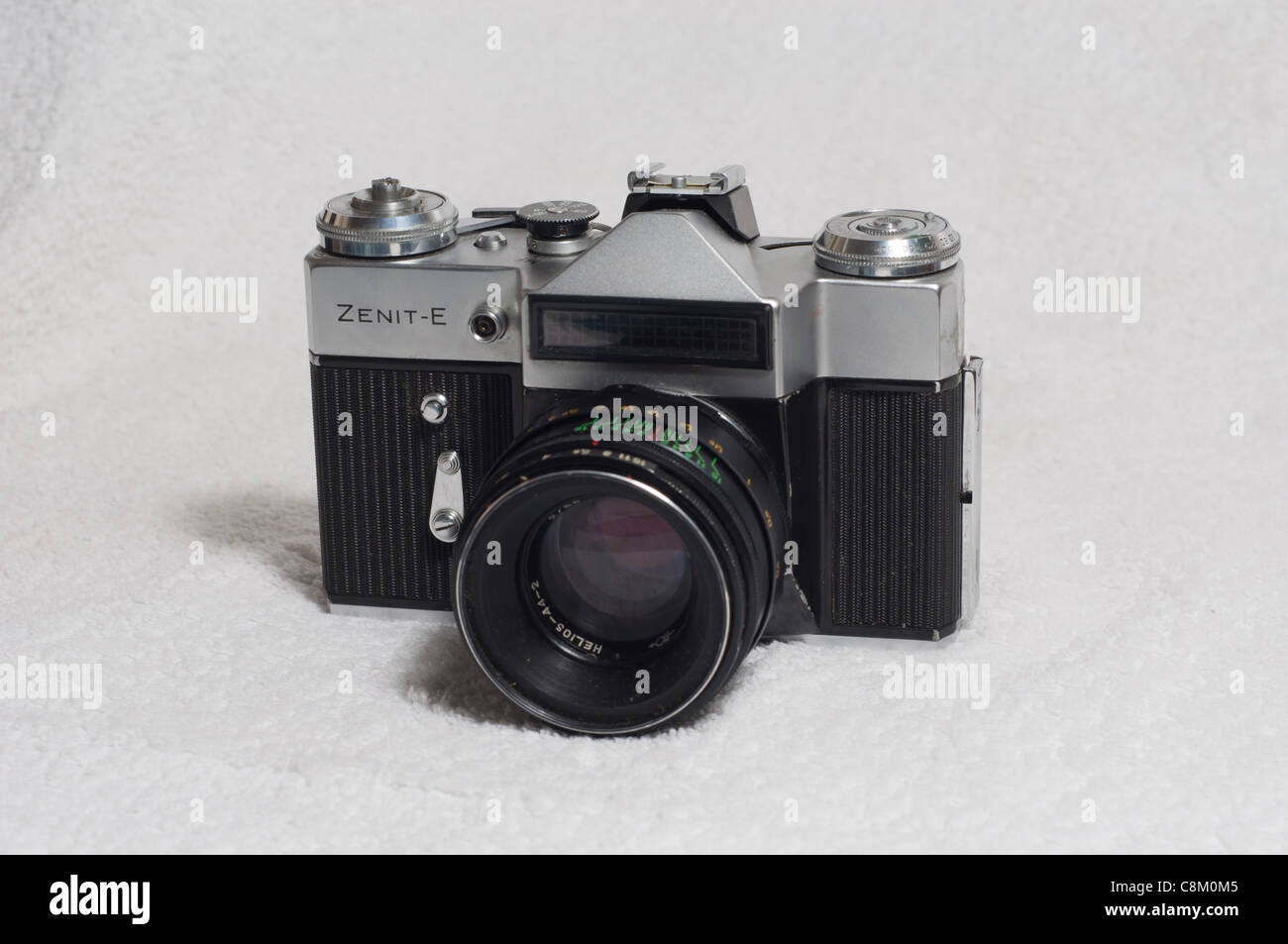 Zenit-E is a 35mm film SLR made by KMZ Stock Photo
