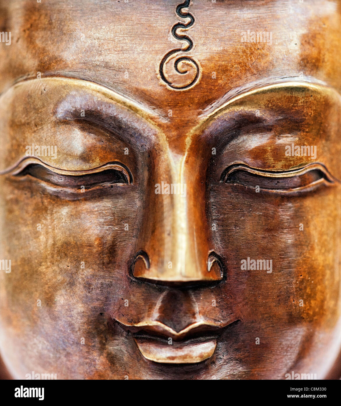 Buddha face statue Stock Photo