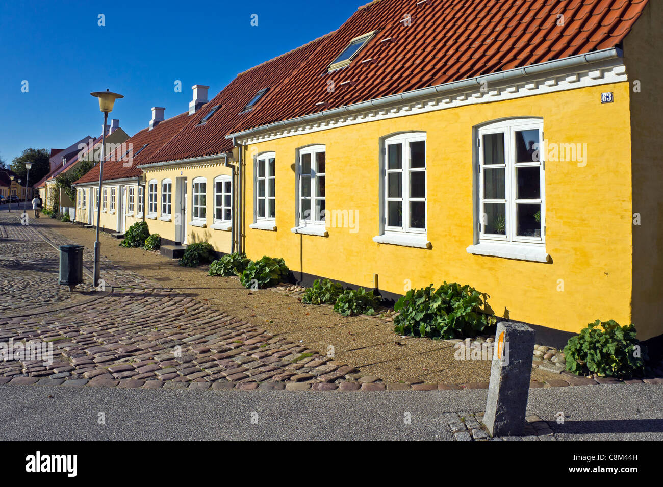 Houses in Algade Sæby Jutland Denmark Stock Photo - Alamy