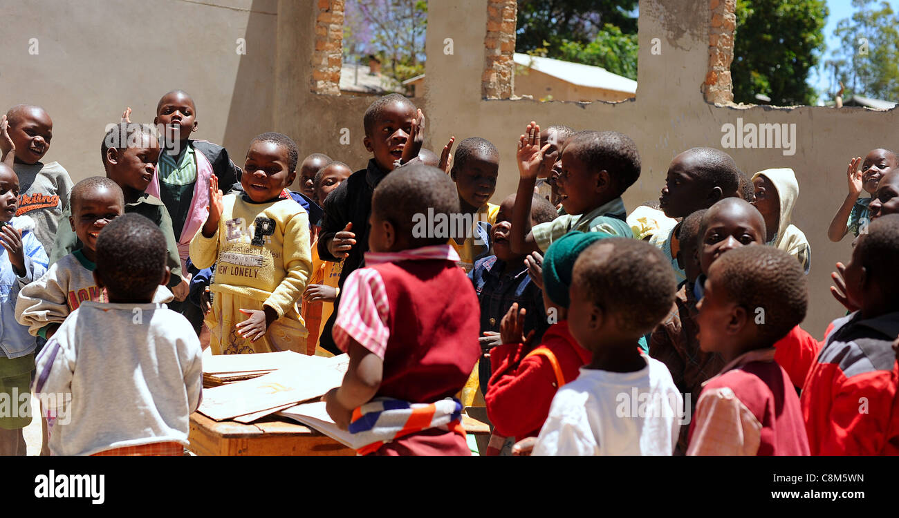 Local children at Numwa Primary school, Zimbabwe Stock Photo