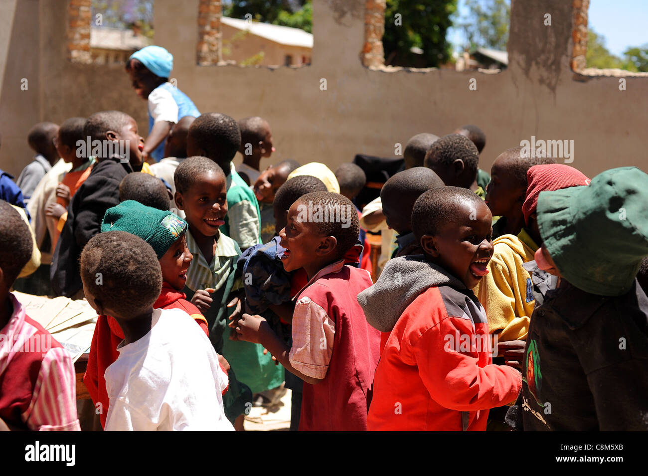 Local children at Numwa Primary school, Zimbabwe Stock Photo