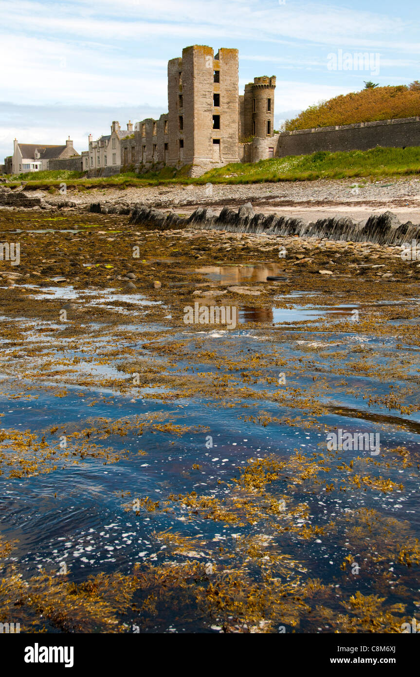 The Castle from the harbour, Thurso, Caithness, Scotland, UK Stock
