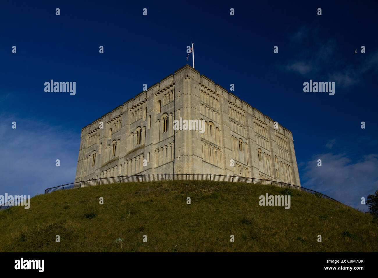 The magnificent edifice of Norwich Castle in Norwich, Norfolk Stock Photo