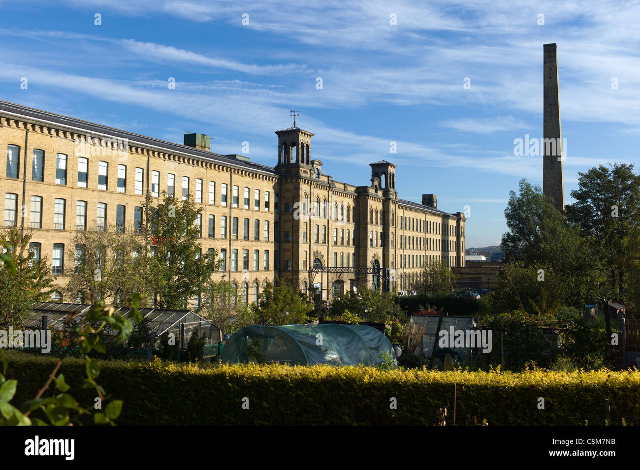 Salts Mill at Saltaire, Bradford UK which houses the 1853 Gallery
