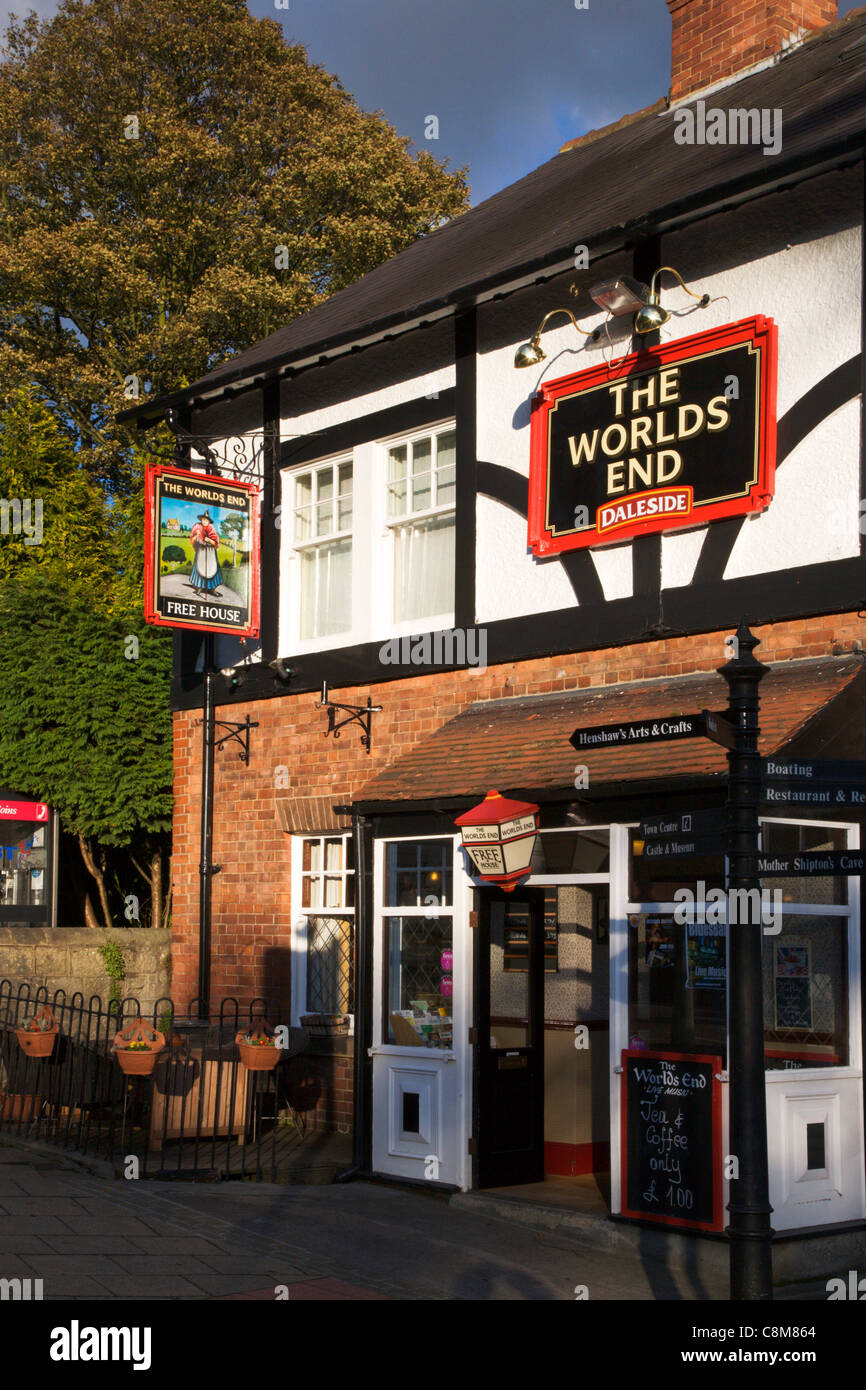 The Worlds End Pub Knaresborough North Yorkshire England Stock Photo
