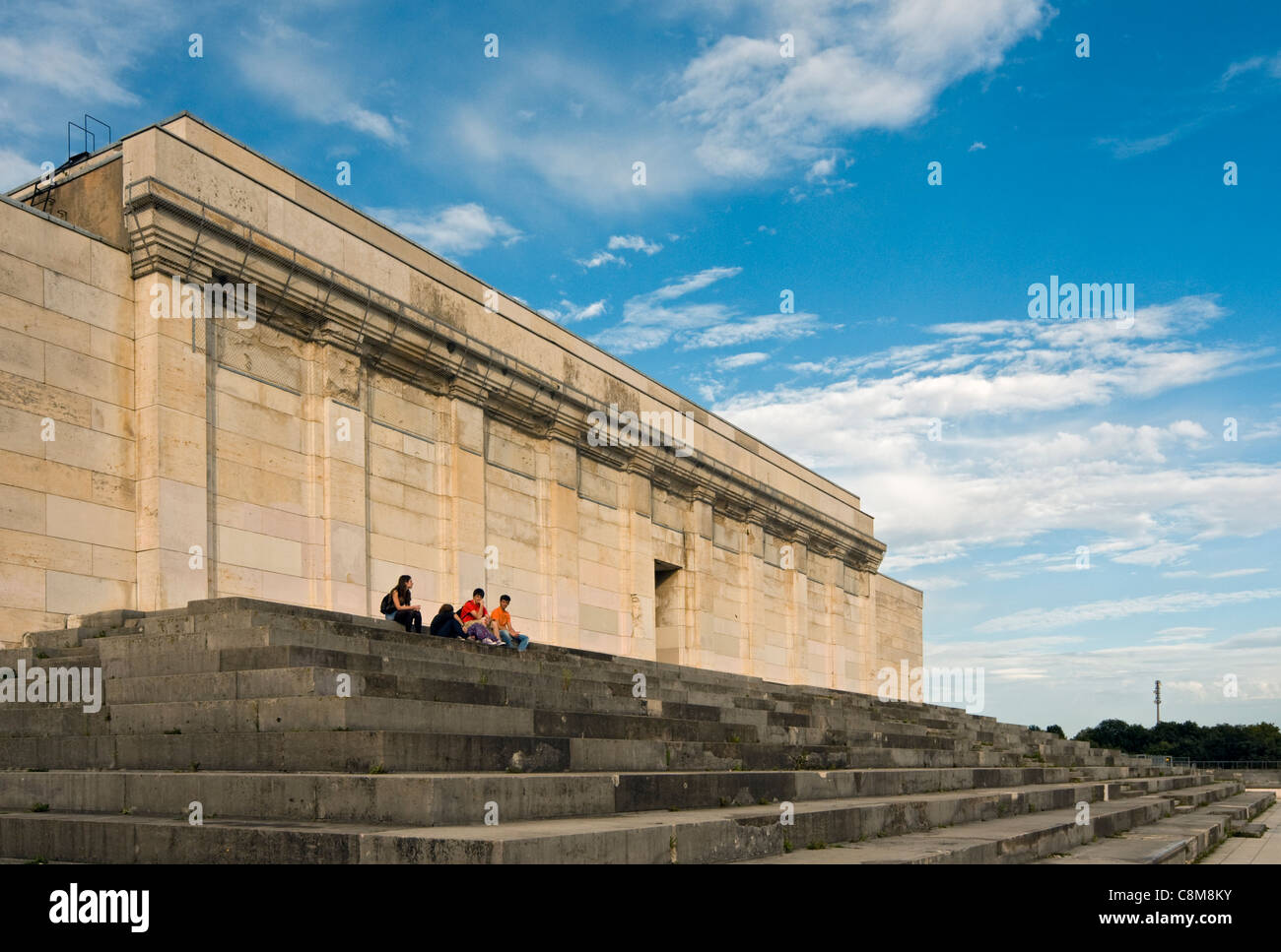 Zeppelin Field (Zeppelinfeld) Grandstand at Nazi Party Rally Grounds (Reichsparteitagsgelände) in Nuremberg (Nürnberg), Germany Stock Photo