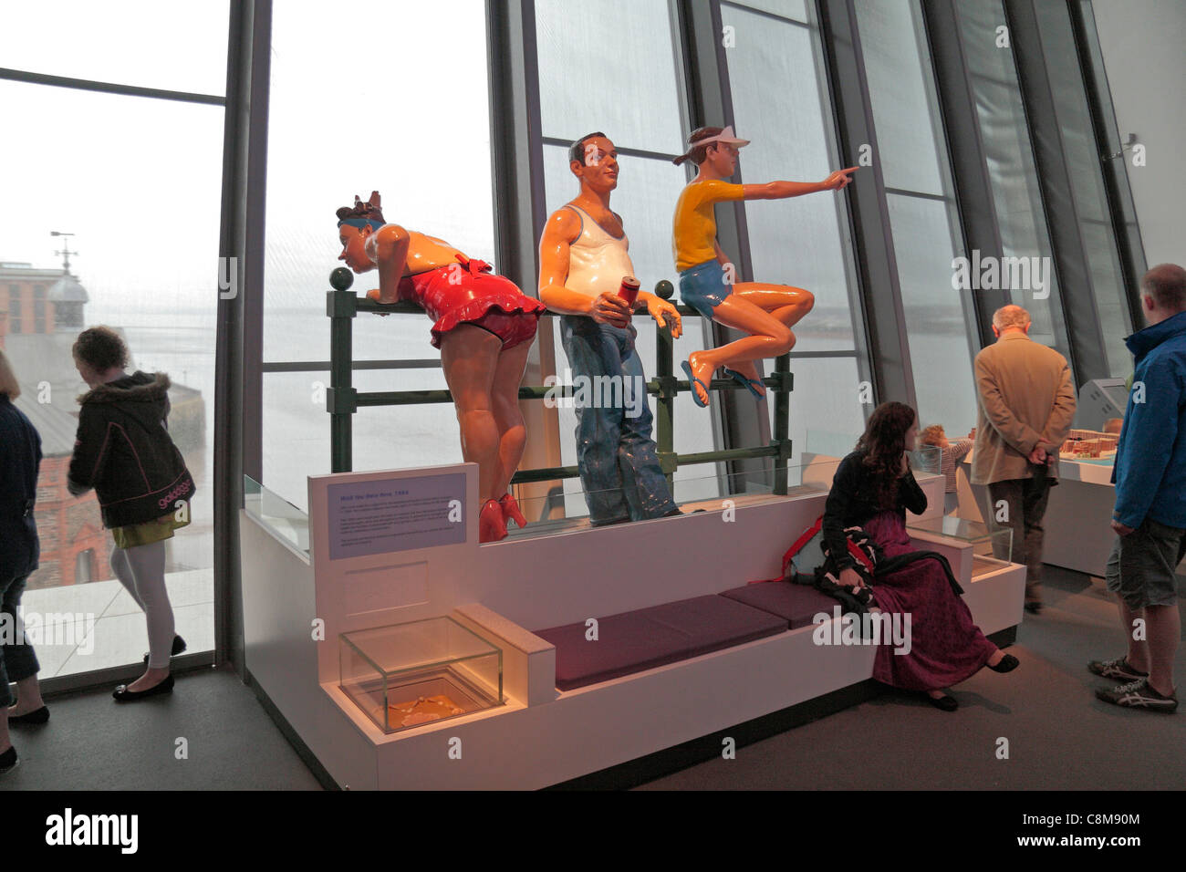 The "Wish You Were Here" sculpture by John Cinch in the Museum of