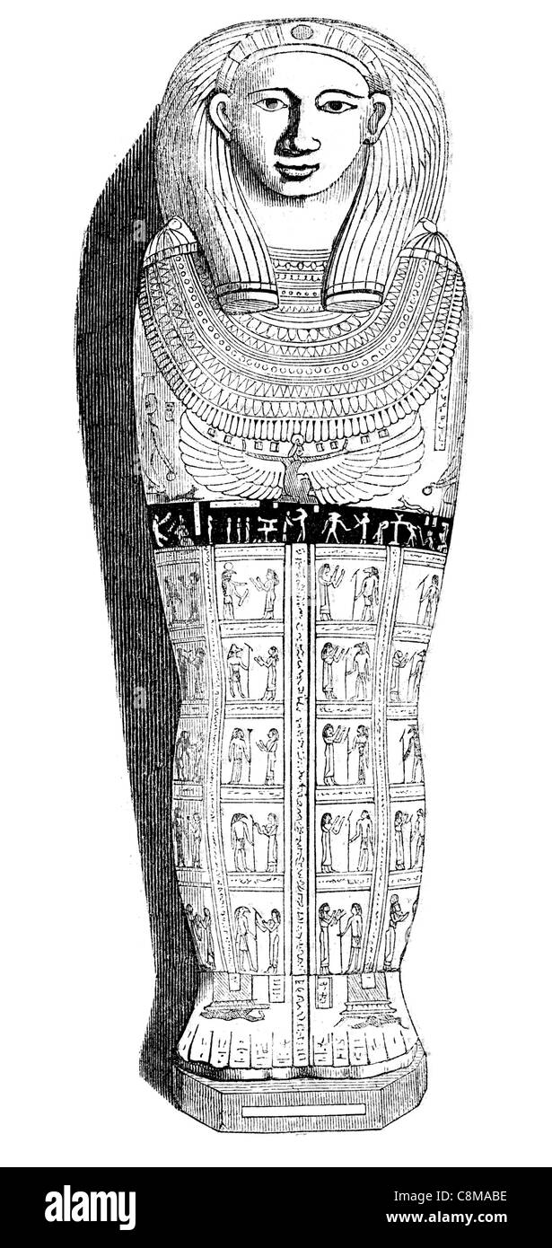 Painted Mummy case Egyptian Egypt British Museum collection Sir Hans