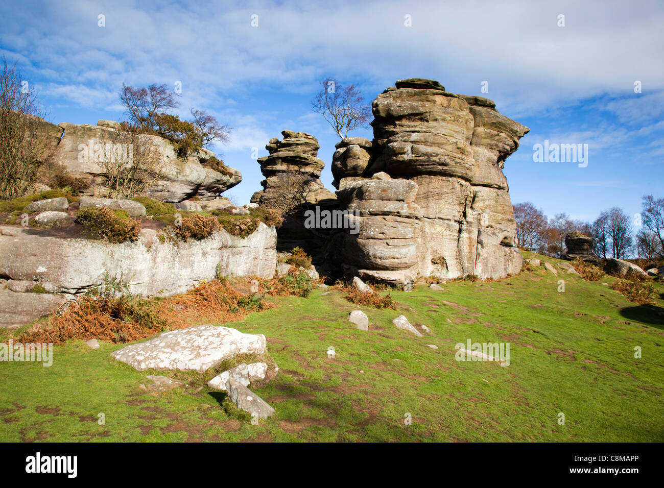 Brimham Rocks; Yorkshire; UK Stock Photo