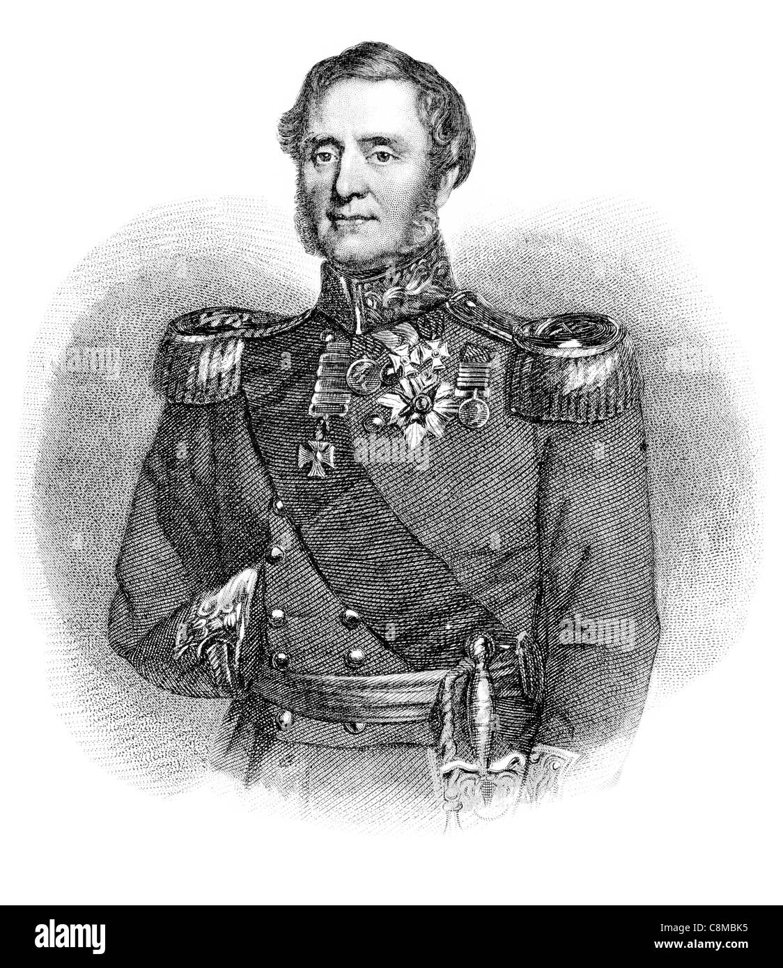Field Marshal FitzRoy James Henry Somerset 1st Baron Raglan 1788 1855 British soldier expedition to Copenhagen Peninsular War ai Stock Photo