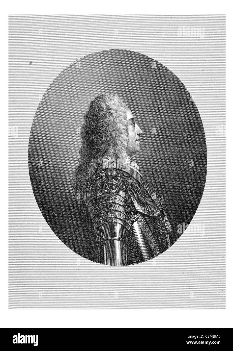 King George Augustus II  2 2nd 1683 1760 Great Britain Ireland Duke Brunswick Lüneburg Hanover Archtreasurer Prince Elector Stock Photo