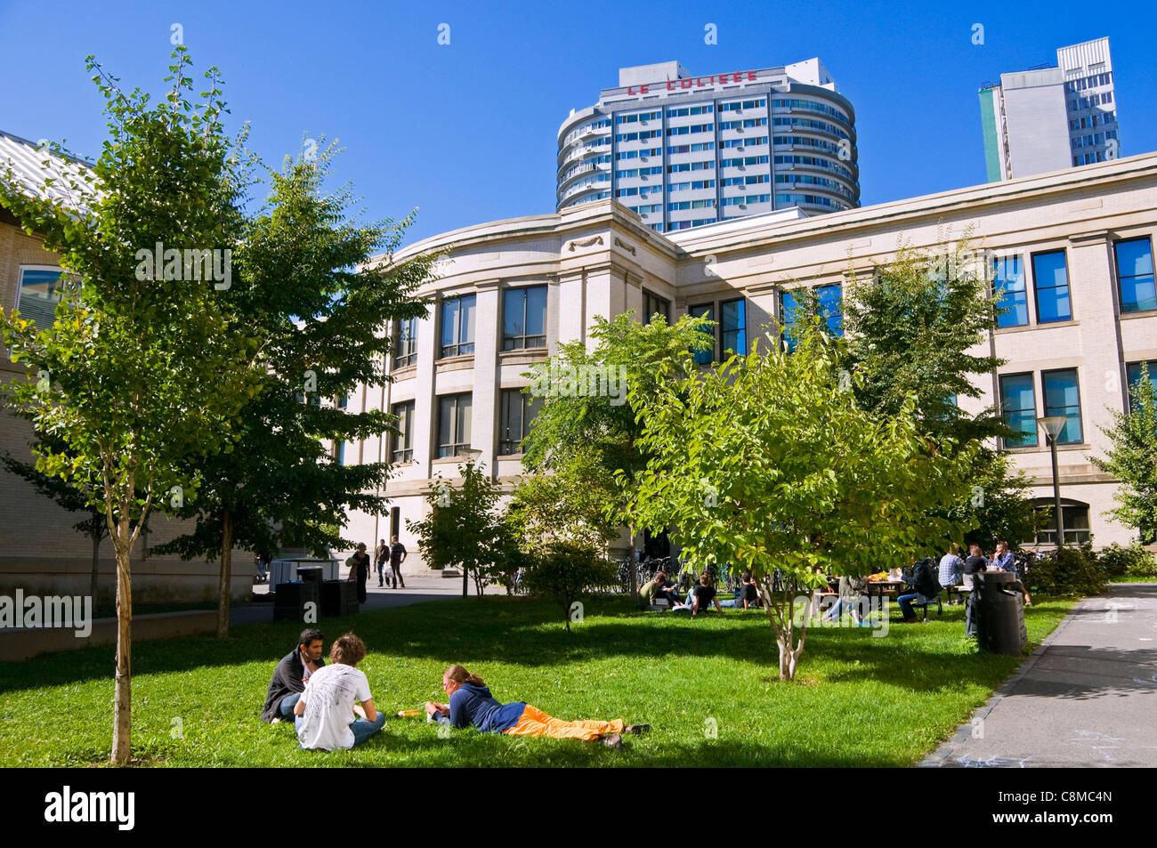 Uqam university Campus located next to Place des Arts downtown Montreal Stock Photo