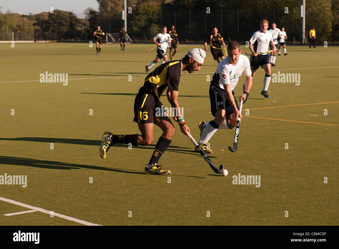 Club hockey match, UK Stock Photo Alamy