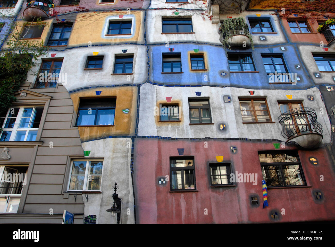 Hundertwasserhaus,Vienna,Austria Stock Photo