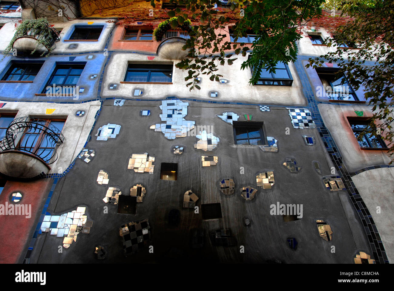 Hundertwasserhaus, Vienna, Austria Stock Photo