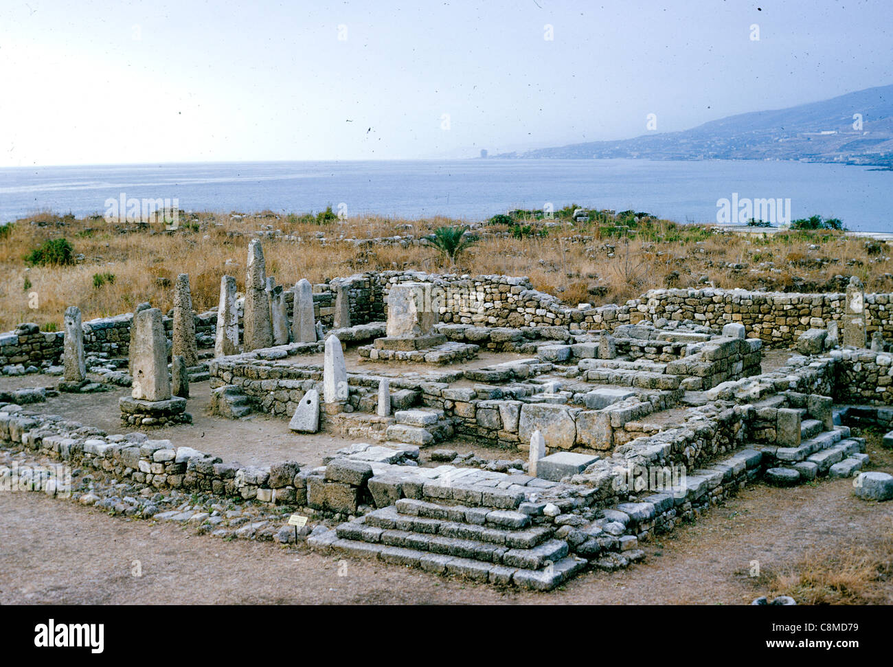 Archaeological ruins of the ancient Phoenician city of Byblos Stock