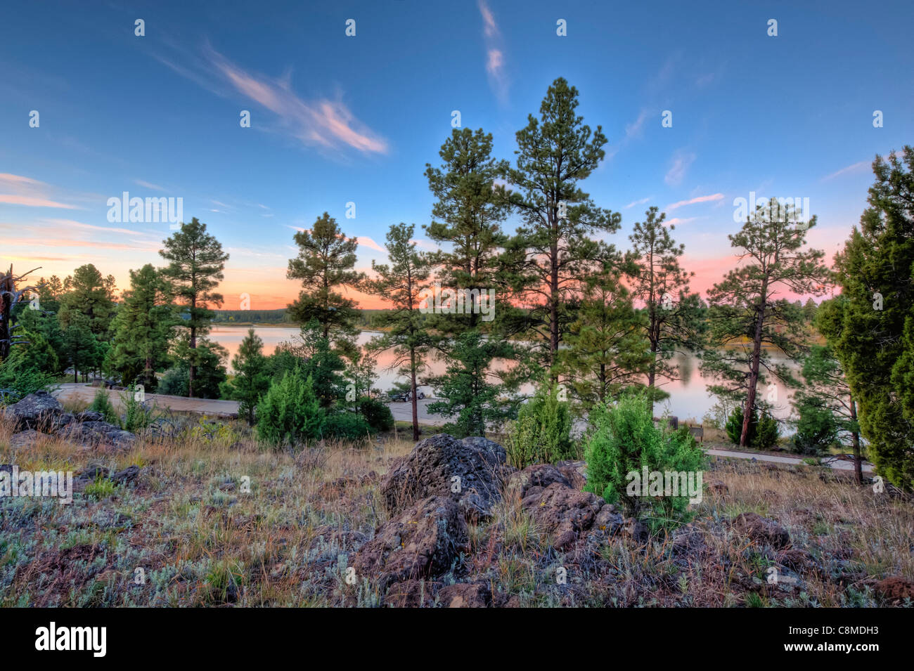A beautiful morning at Fool Hollow State Park near Show Low, Arizona