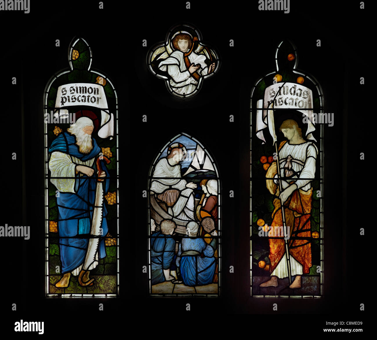 Stained glass, New Ferry, Cheshire Stock Photo