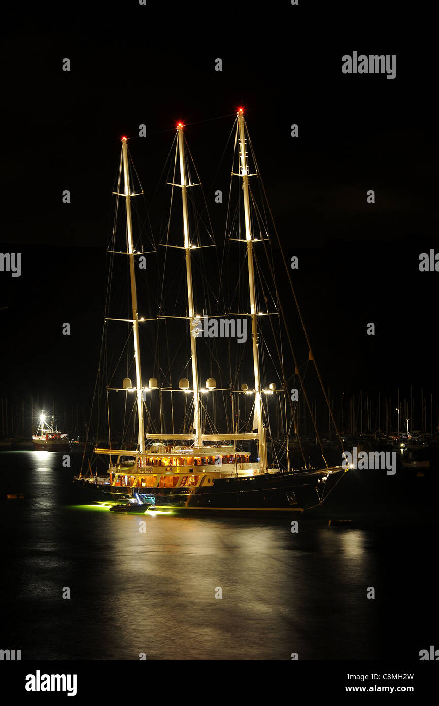 The superyacht Eos the largest private sailing yacht in the world