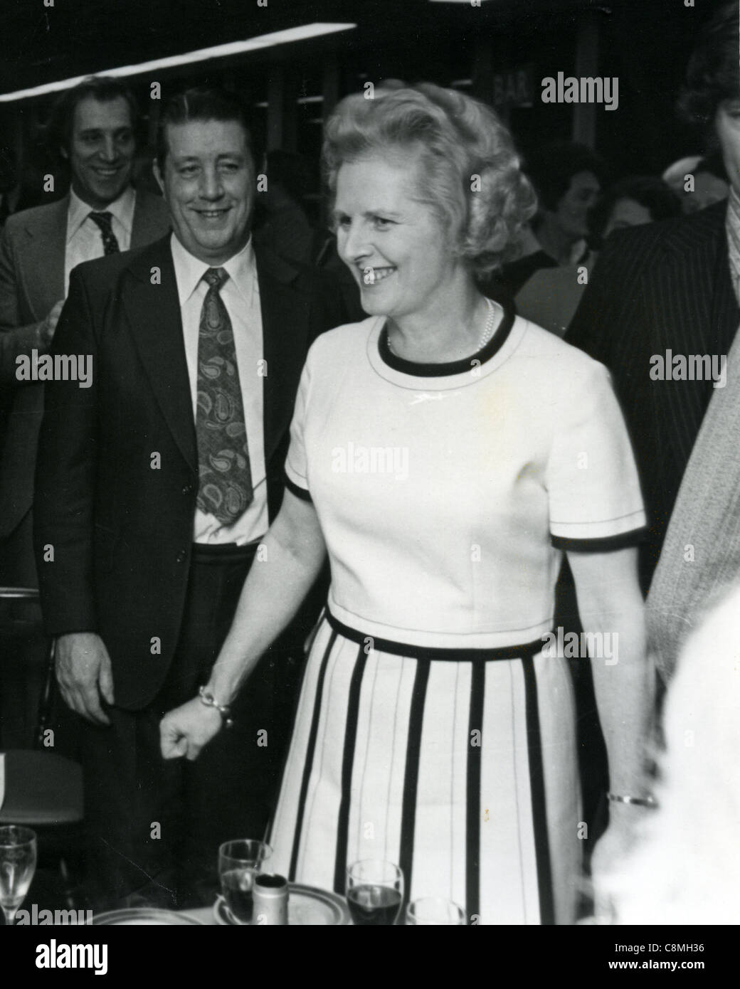 Margaret Thatcher attends the 'Women And Power' 1975 OLD PHOTO 