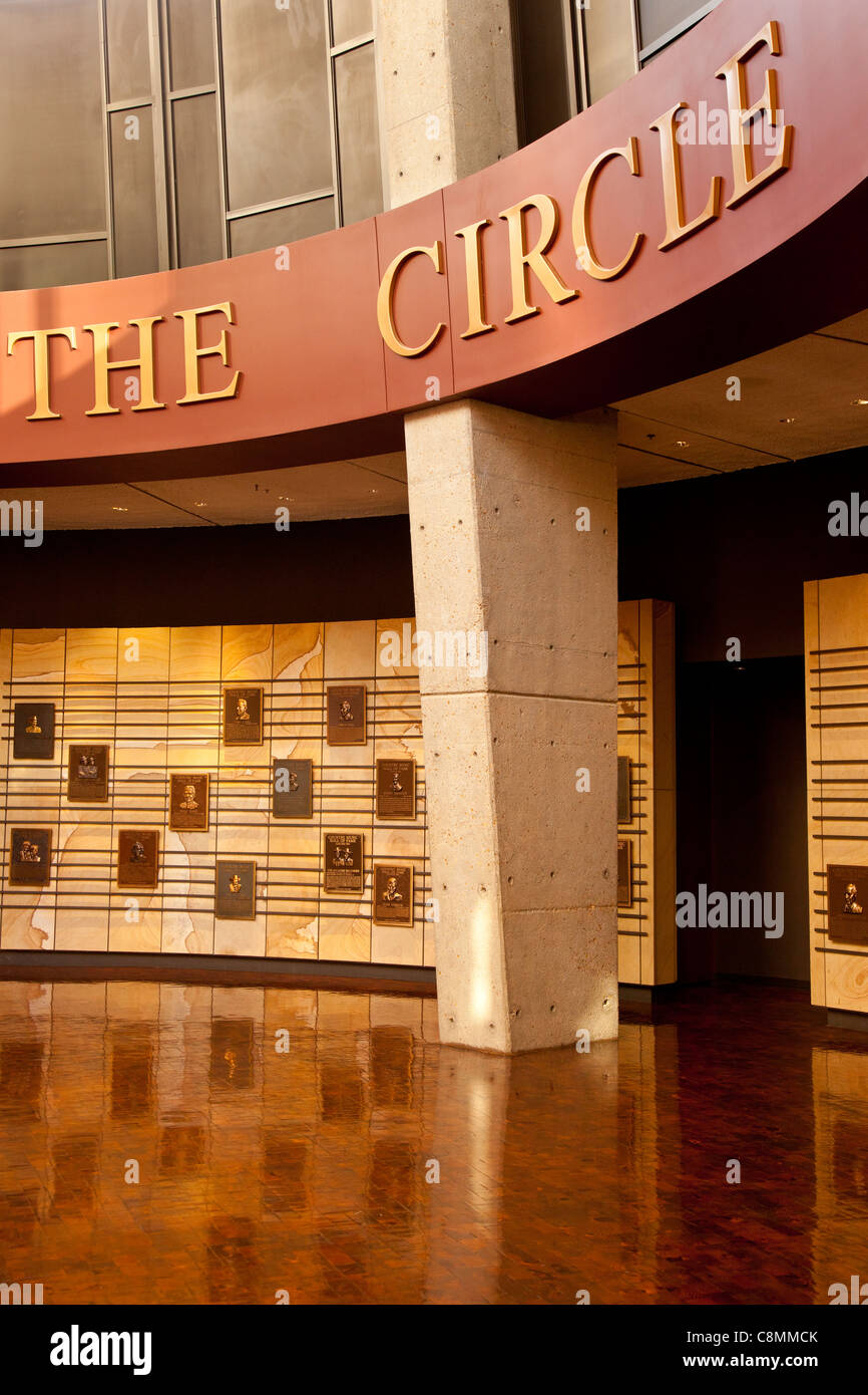 Interior of the Country Music Hall of Fame in Nashville Tennessee USA ...