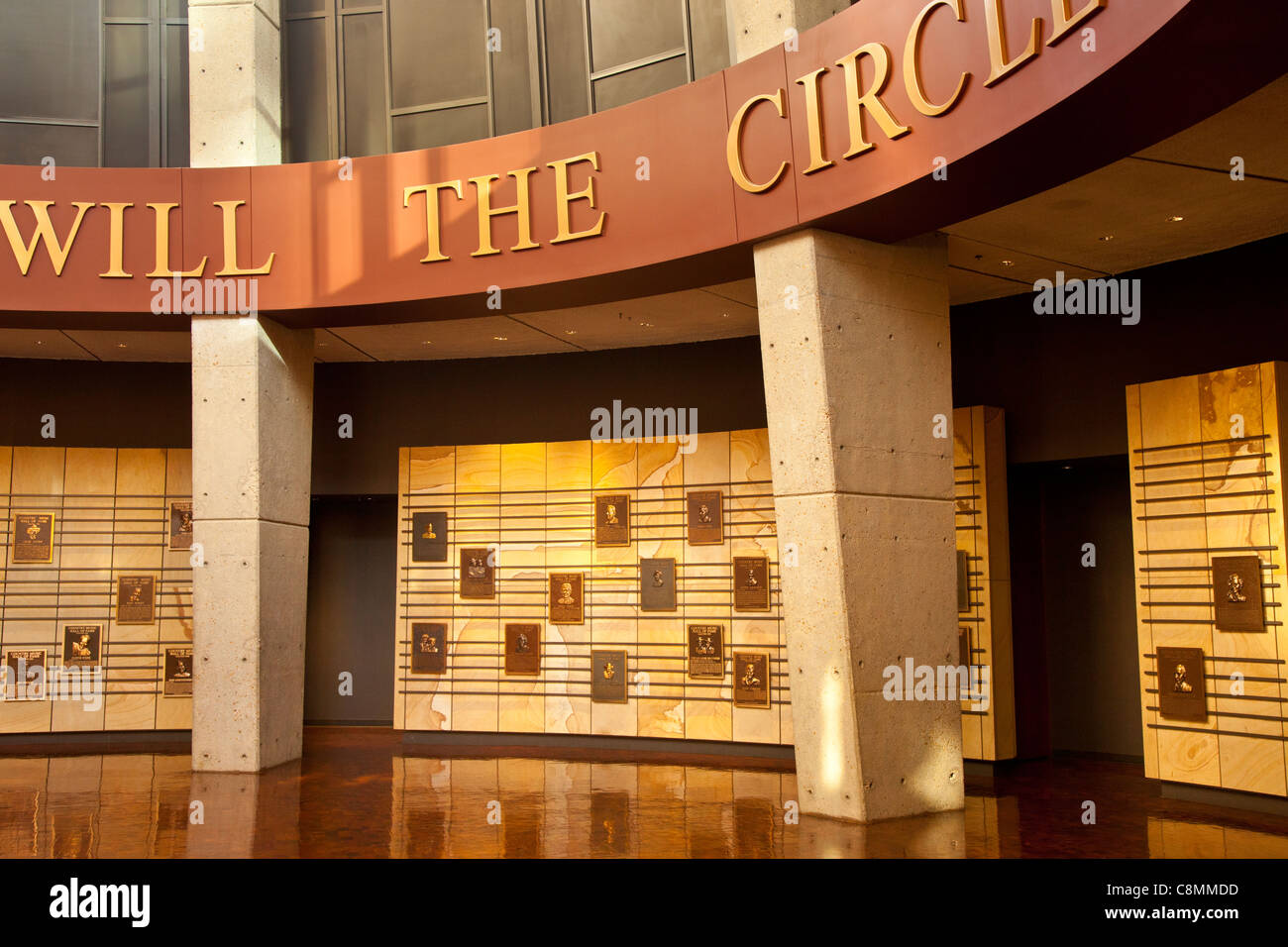 Interior of the Country Music Hall of Fame in Nashville Tennessee USA ...