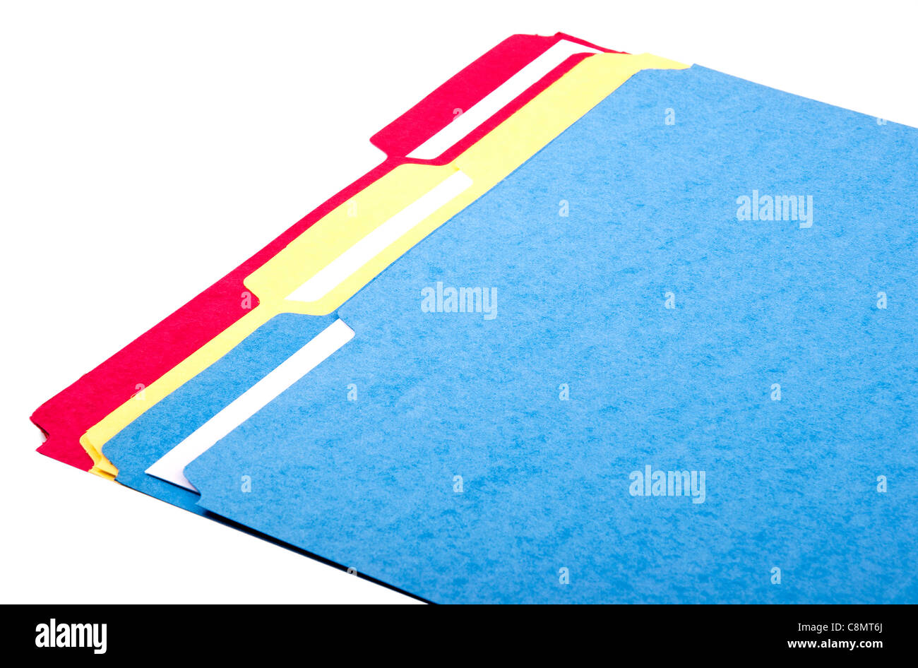 File Folder Colors Stock Photo