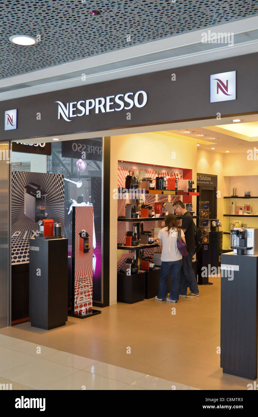 Nespresso shop inside the IFC Mall in Hong Kong Stock Photo - Alamy
