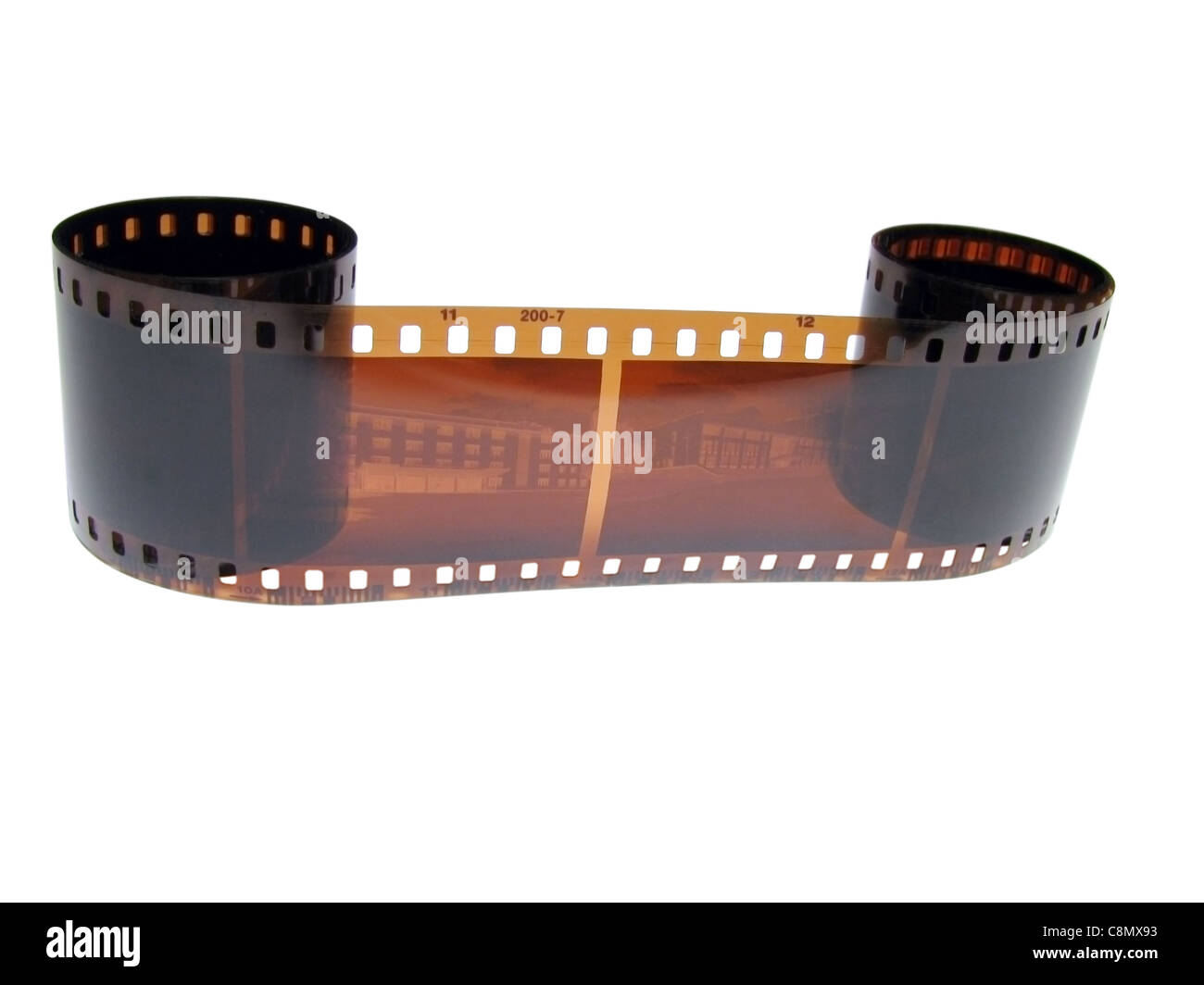 brown photographic filmstrip Stock Photo