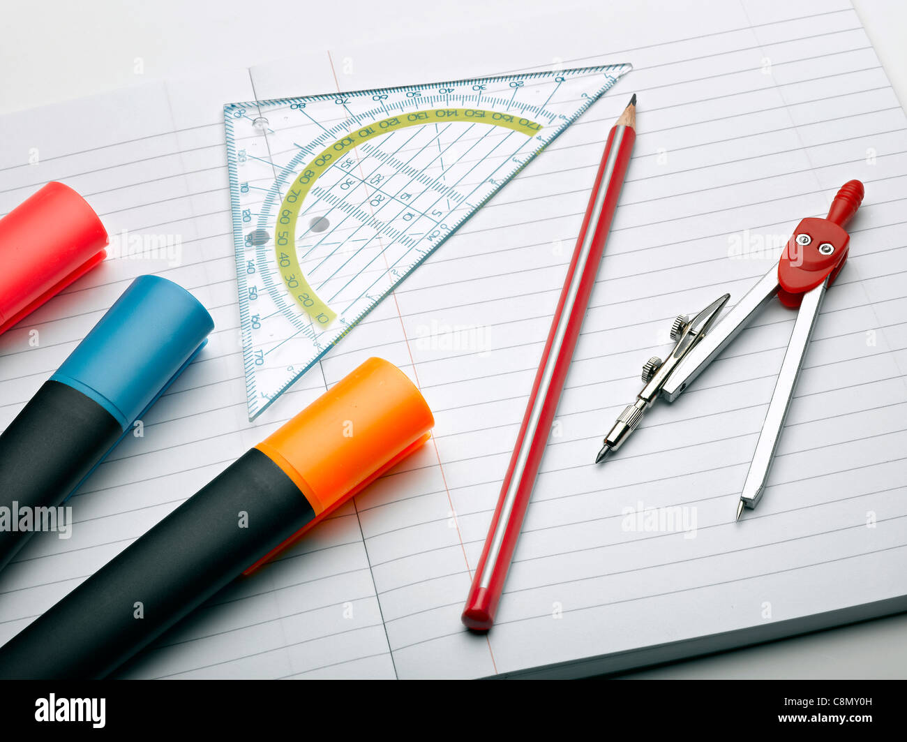Technical drafting tools, Pantograph, rulers, compass, calculator and other  paraphernalia, Technology Museum, Berlin, Germany Stock Photo - Alamy