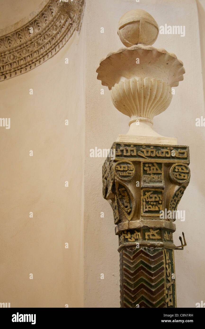 Pillar at Saffron Monastery near Mardin Turkey Stock Photo