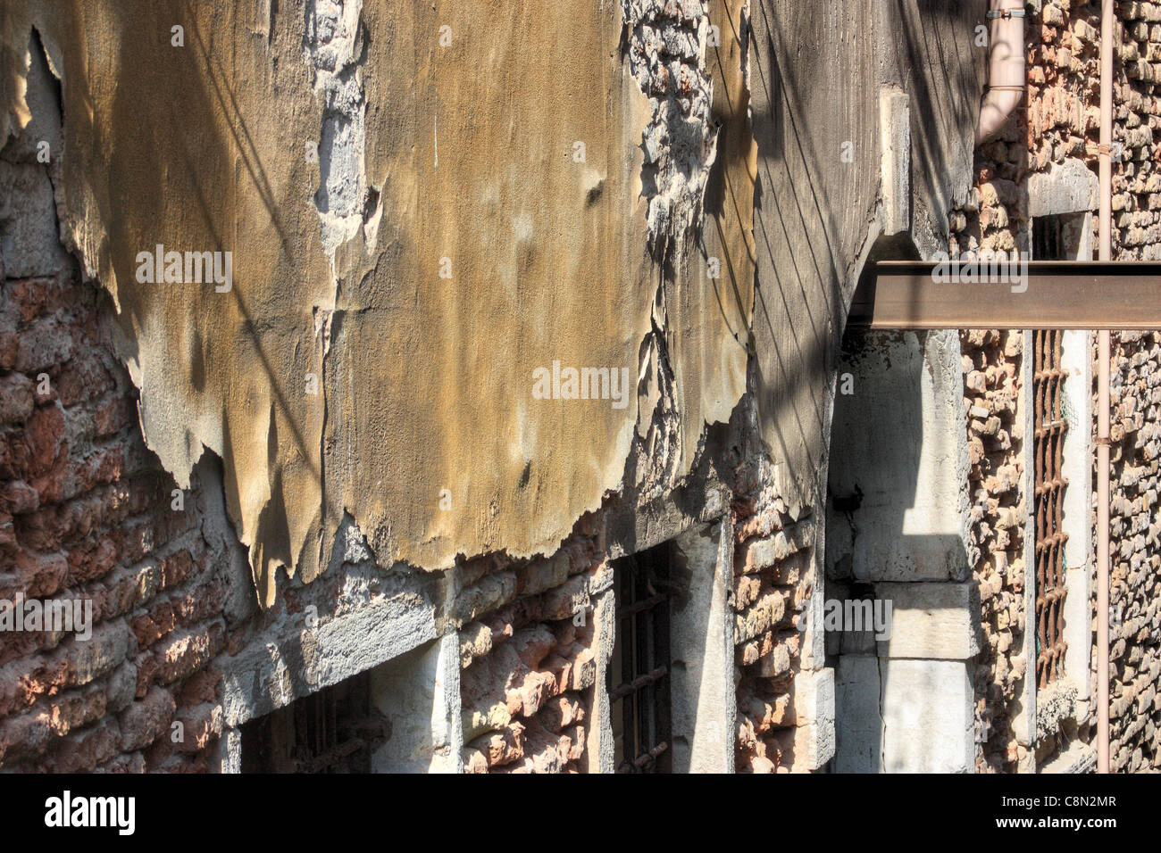 Rotten houses, Venice Stock Photo