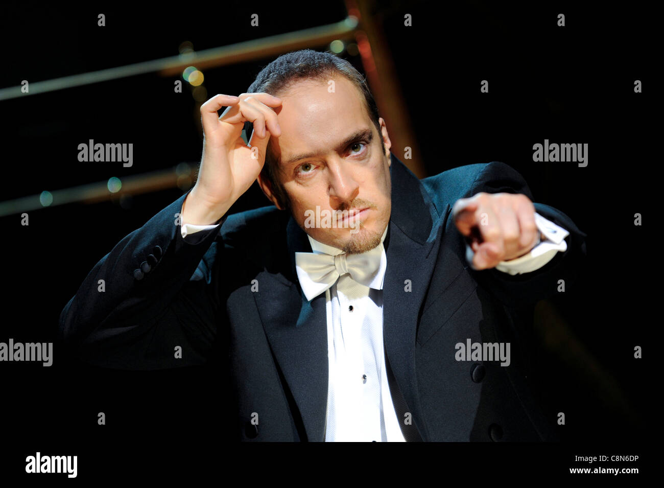 Derren Brown launches his new show 'Enigma' at the Adelphi theatre, London,16th June 2009. Stock Photo