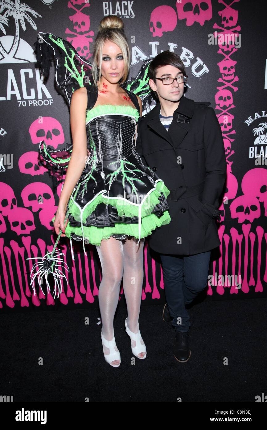 christian siriano katrina bowden at arrivals for malibu black skater zombies and surfer chicks halloween
