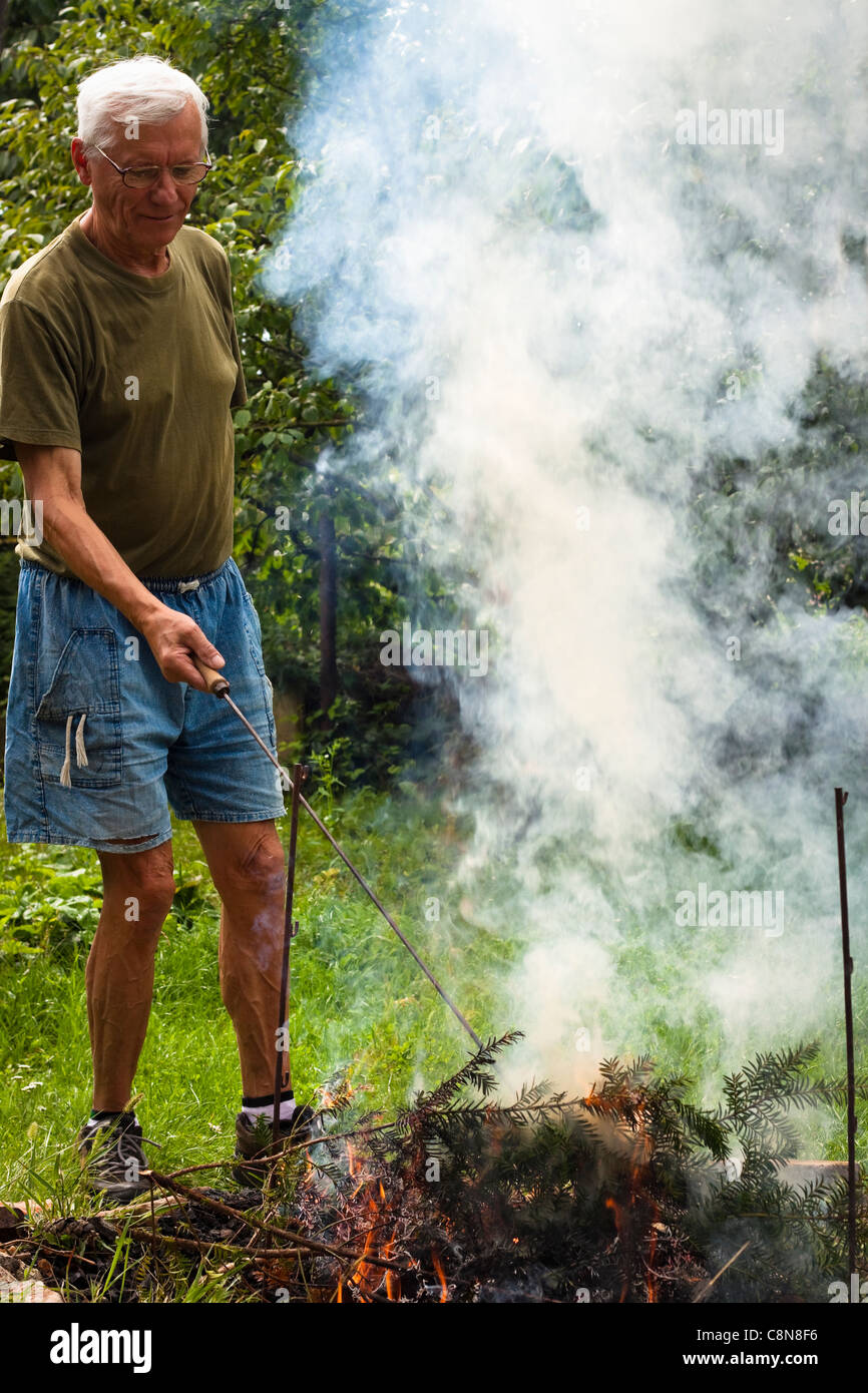 Old man garden hi-res stock photography and images - Alamy