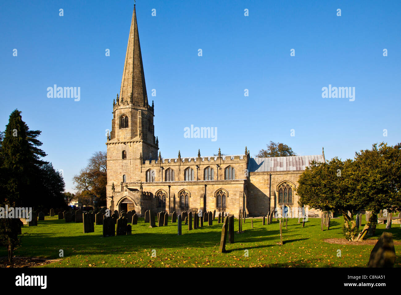 St Mary's Church, Masham, Harrogate District, North Yorkshire Stock Photo