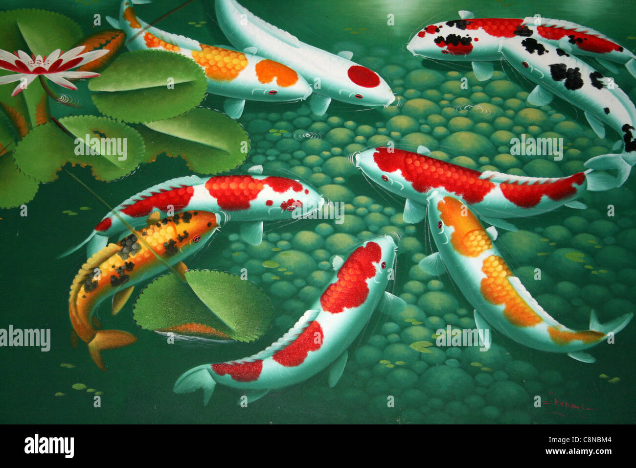 koi fish paintings