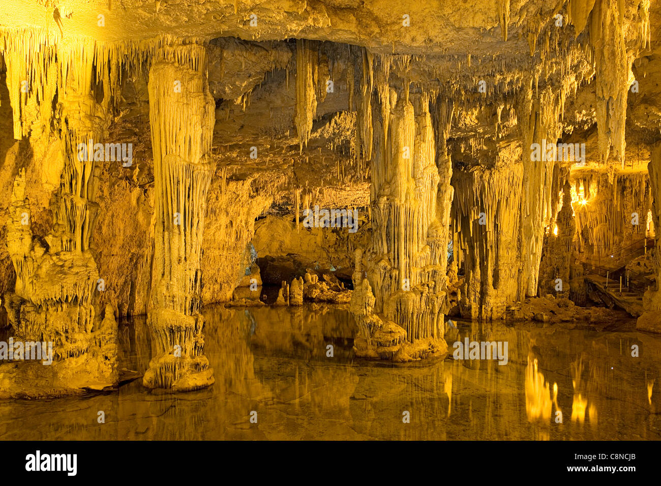 Italy, Sardinia, Grotta di Nettuno, Lake La Marmora Stock Photo