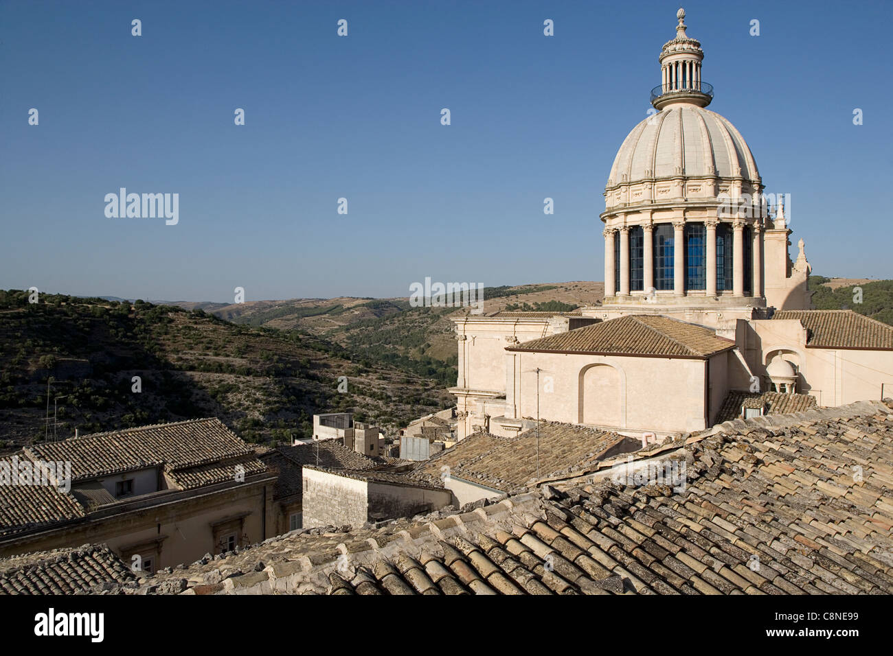 Italy, Sicily, Ragusa Ibla, Duomo di San Giorgio Stock Photo