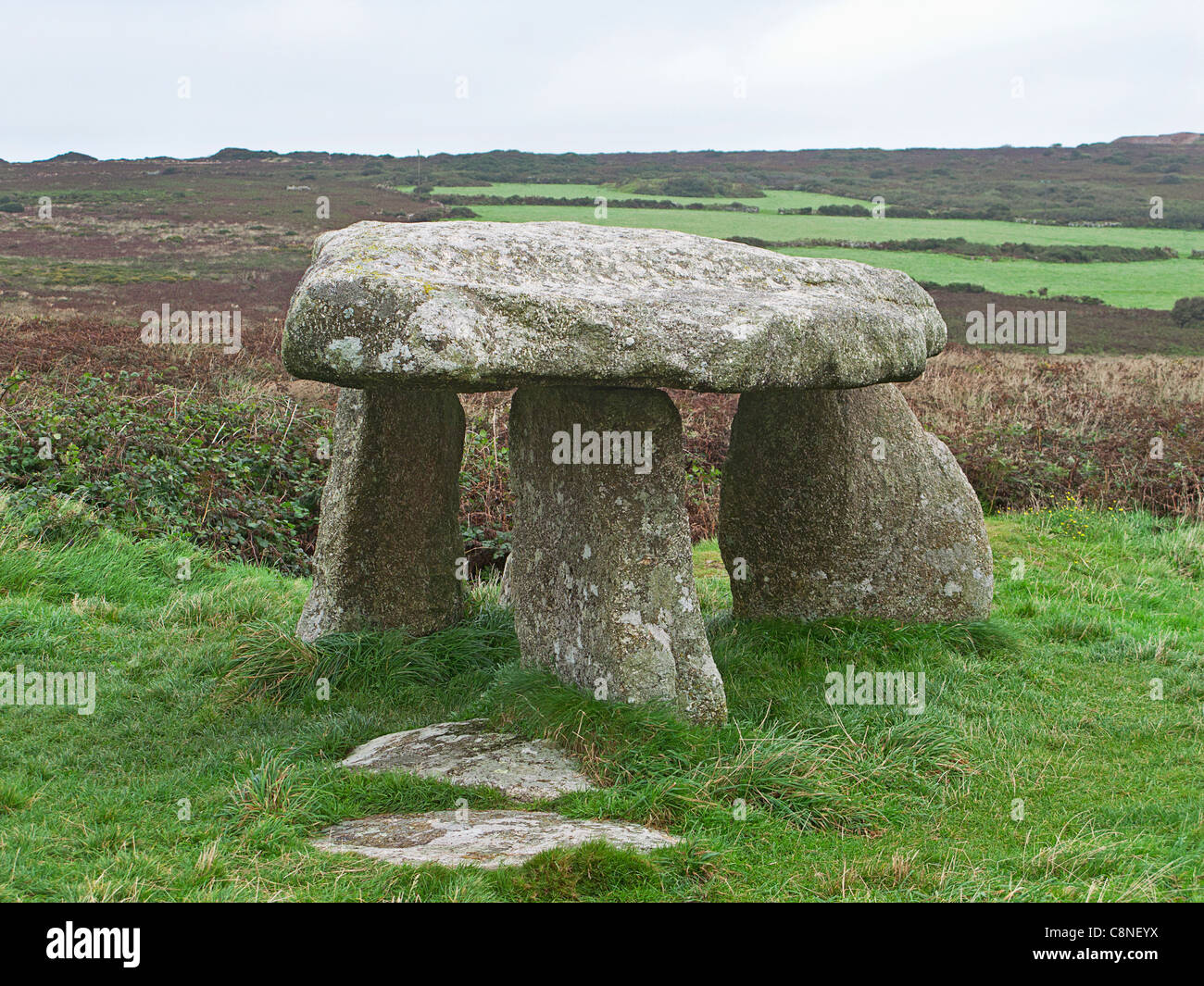 Great Britain, England, Cornwall, Lanyon Quoit, dolmen Neolithic tomb Stock Photo
