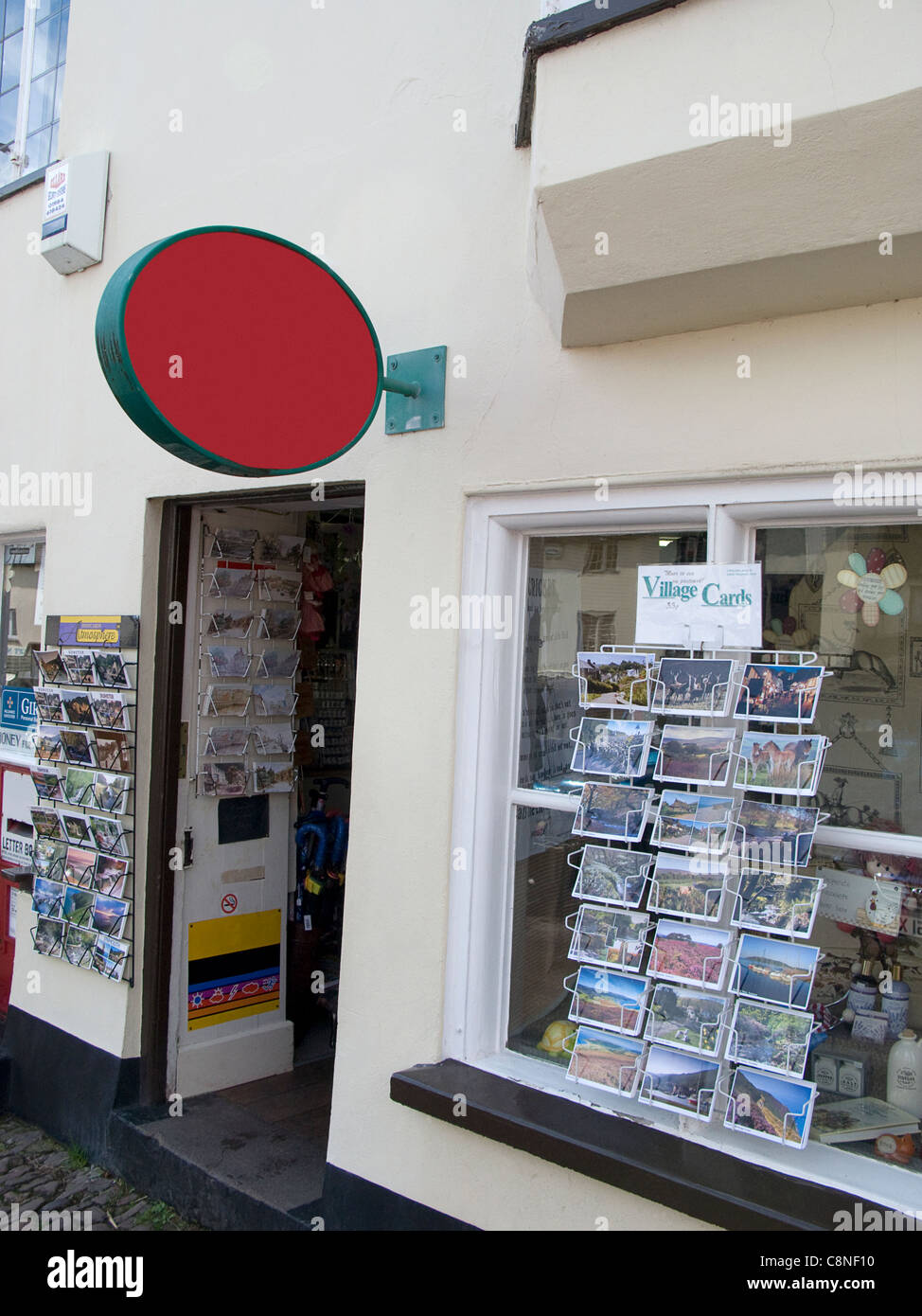 Great Britain, England, Somerset, Dunster, village post office with