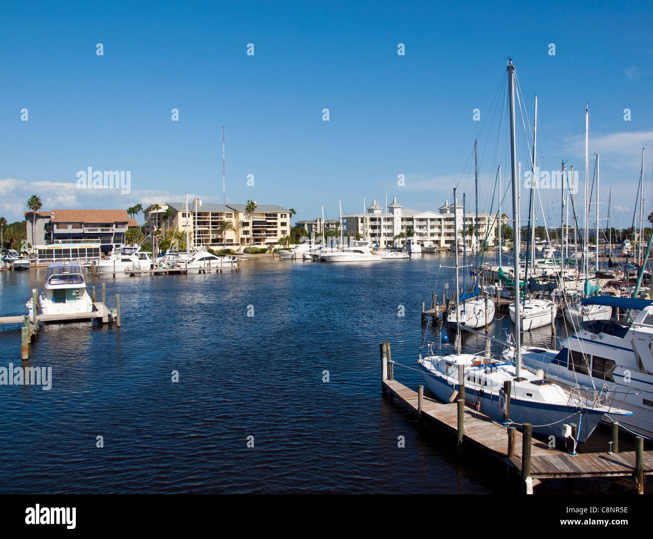 Melbourne Yacht Club Harbor in the Indian River Lagoon on the Intracoastal Waterway at Melbourne