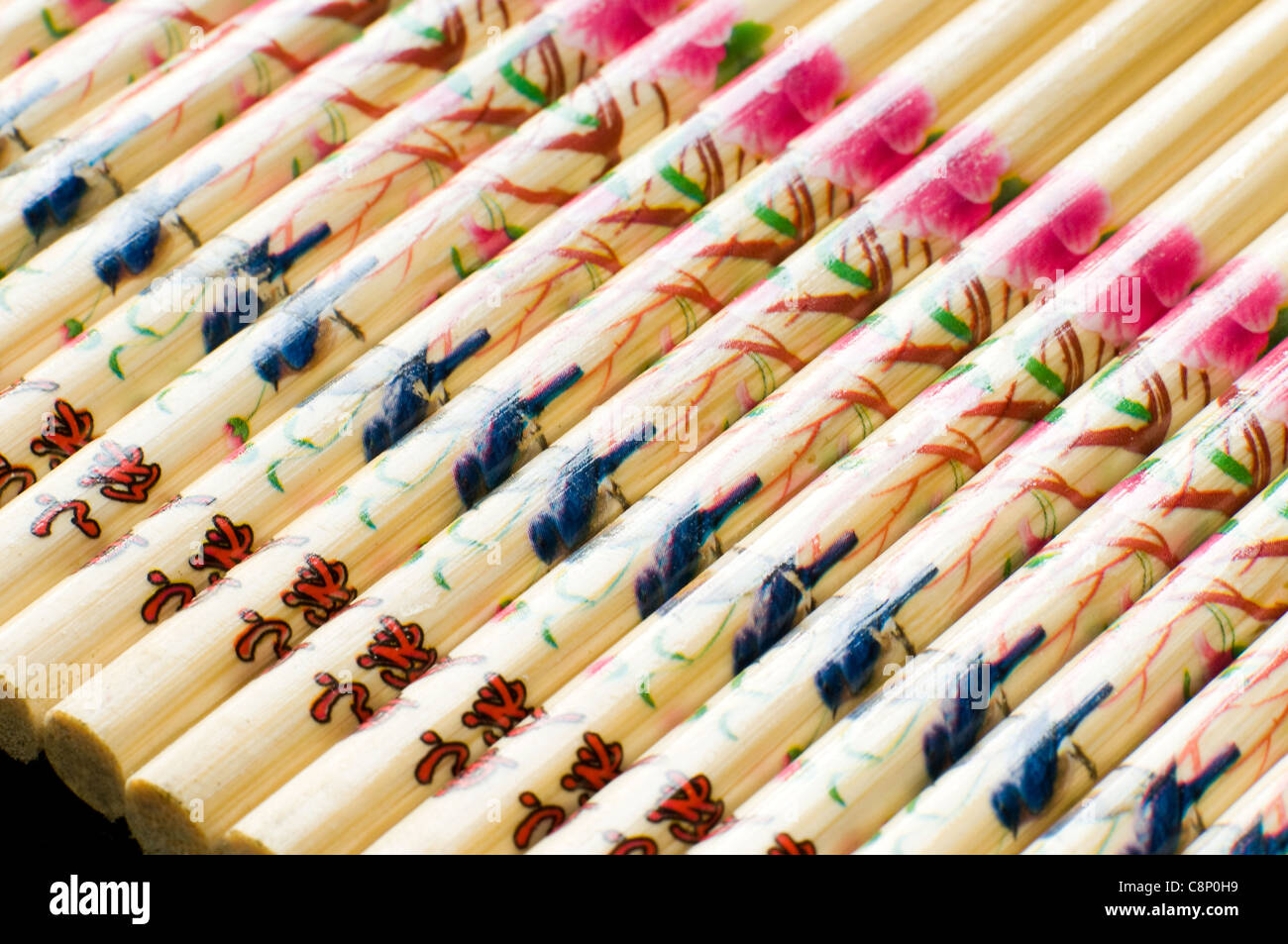 Chopsticks in studio setting Stock Photo