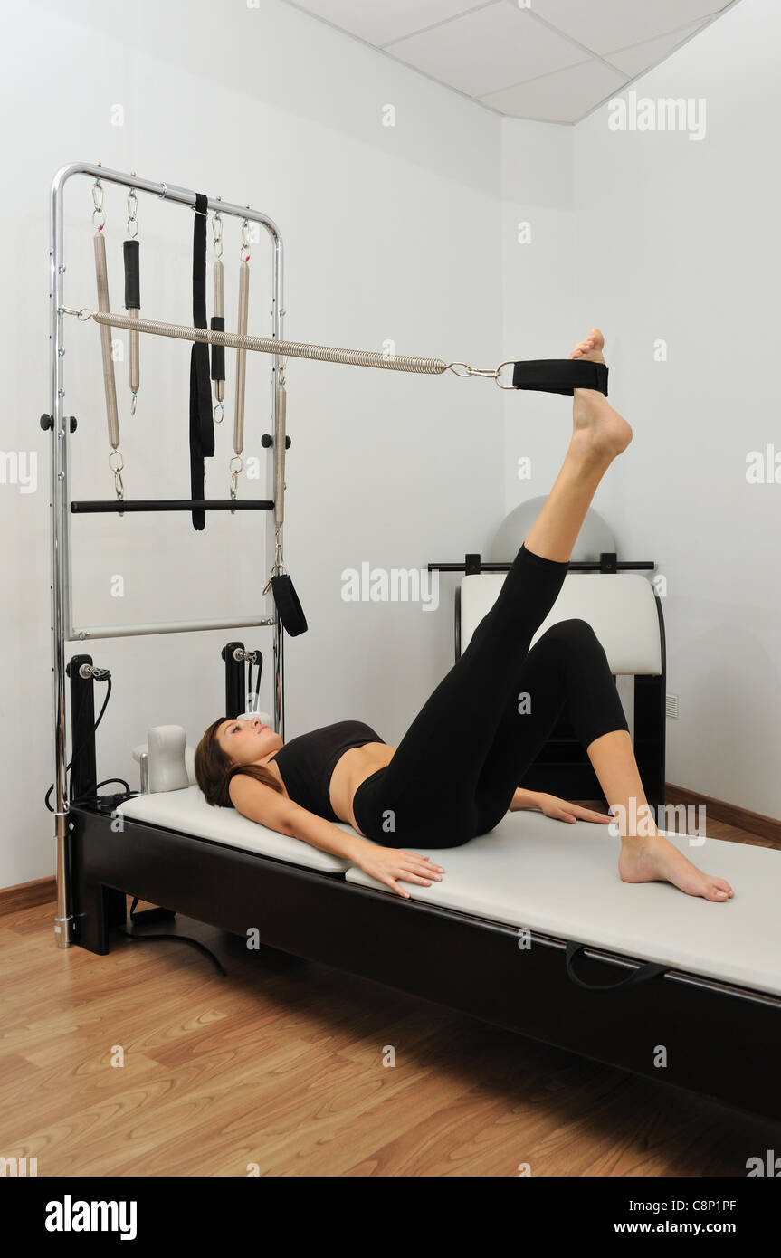 Pilates reformer bed hi-res stock photography and images - Alamy