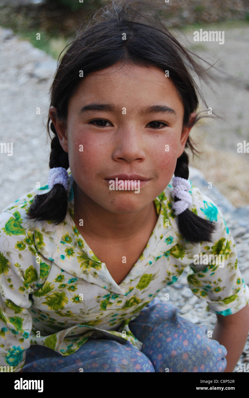 Ladakh, Himalaya, India, Ladhaki girl, Dha Hanu Valley, Ladakh, Kashmir ...