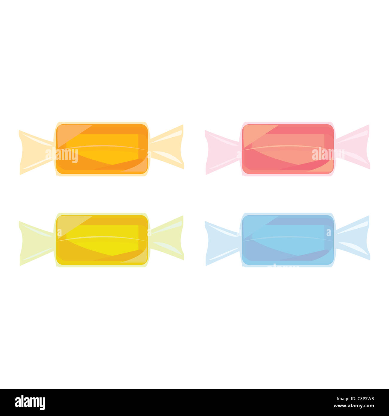 Hard candy in wrappers Stock Photo Alamy