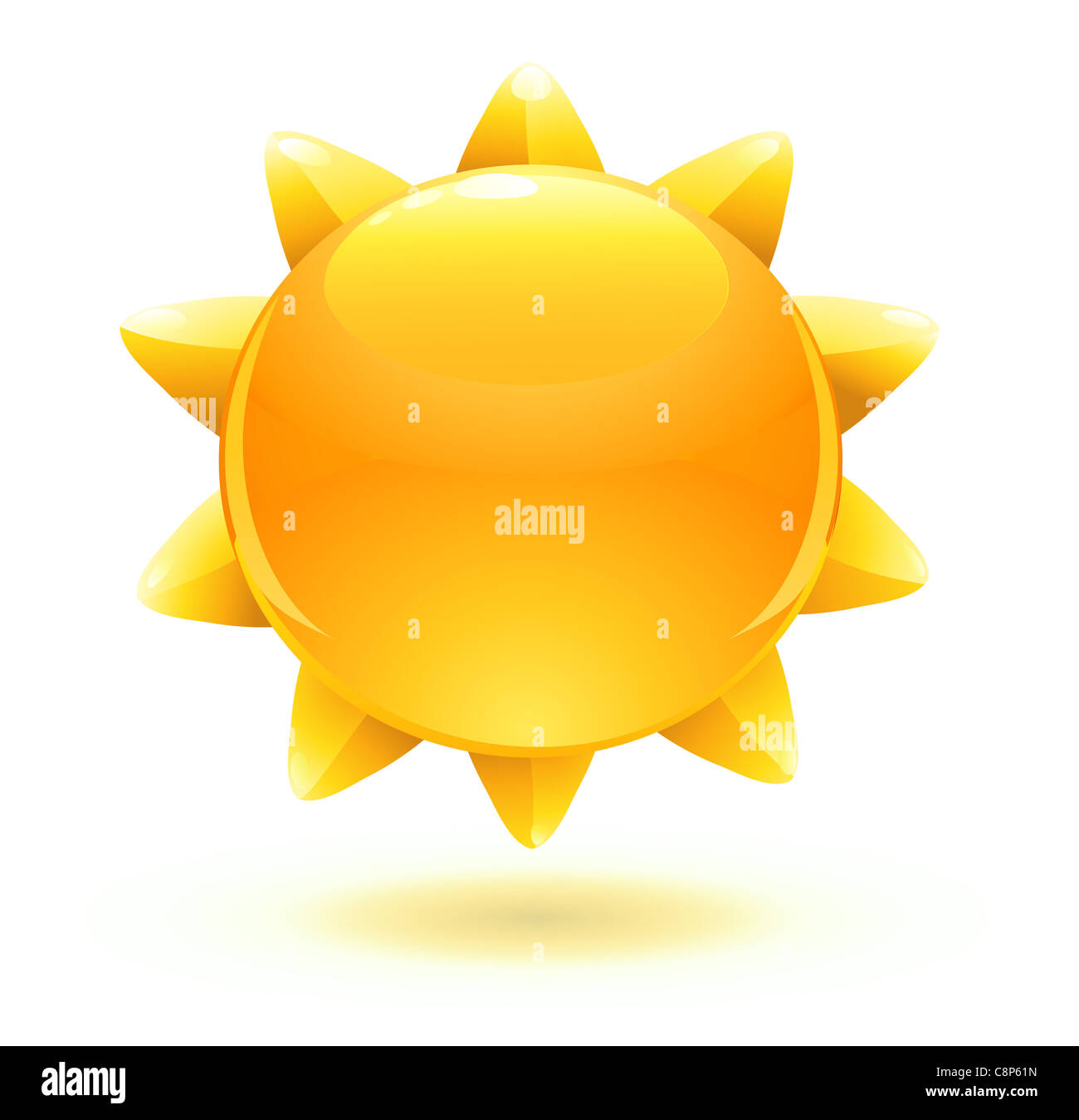 Sun cartoon hi-res stock photography and images - Alamy