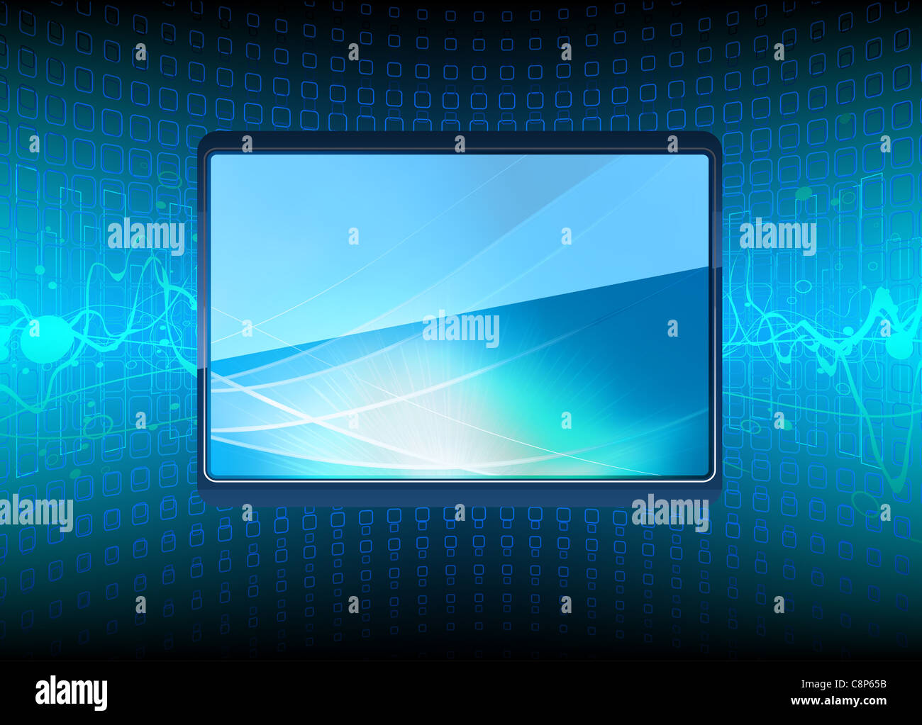 illustration of modern Plasma TV screen Stock Photo - Alamy
