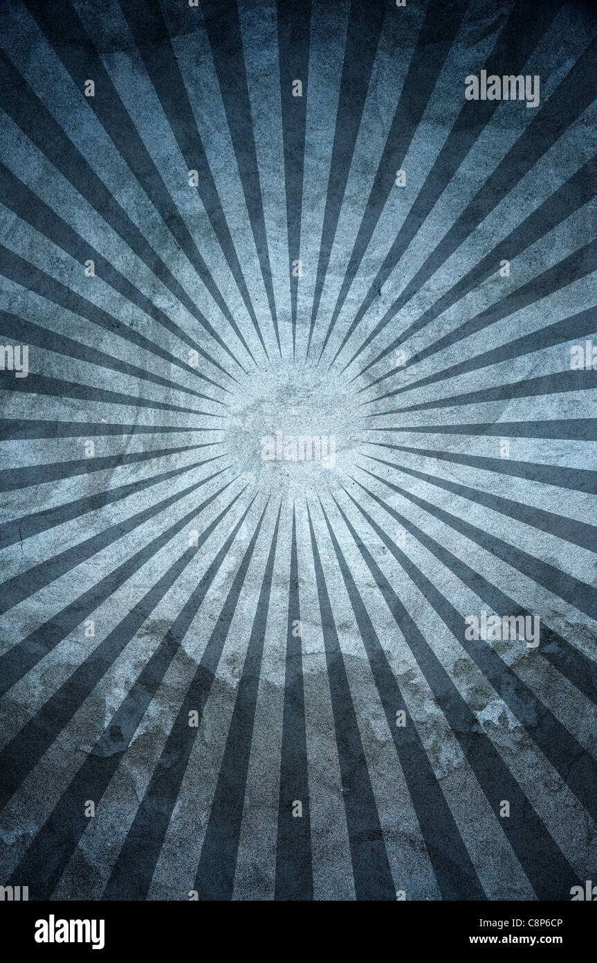 Abstract grunge backgrounf image with radial rays. Stock Photo